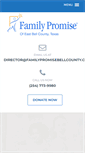 Mobile Screenshot of familypromisebellcounty.com